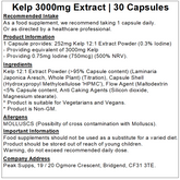 Sea Kelp Capsules 3000mg - (Iodine 0.75mg)